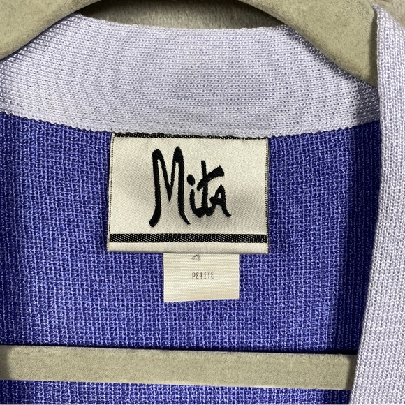 NEW Old Stock Vintage Mita Knit Cardian Tank Pant Set Size 4 Petite Old Money - Picture 10 of 13